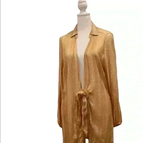 SURF GYPSY LONG SLEEVE TIE FRONT COVER UP SIZE M - Picture 7 of 7